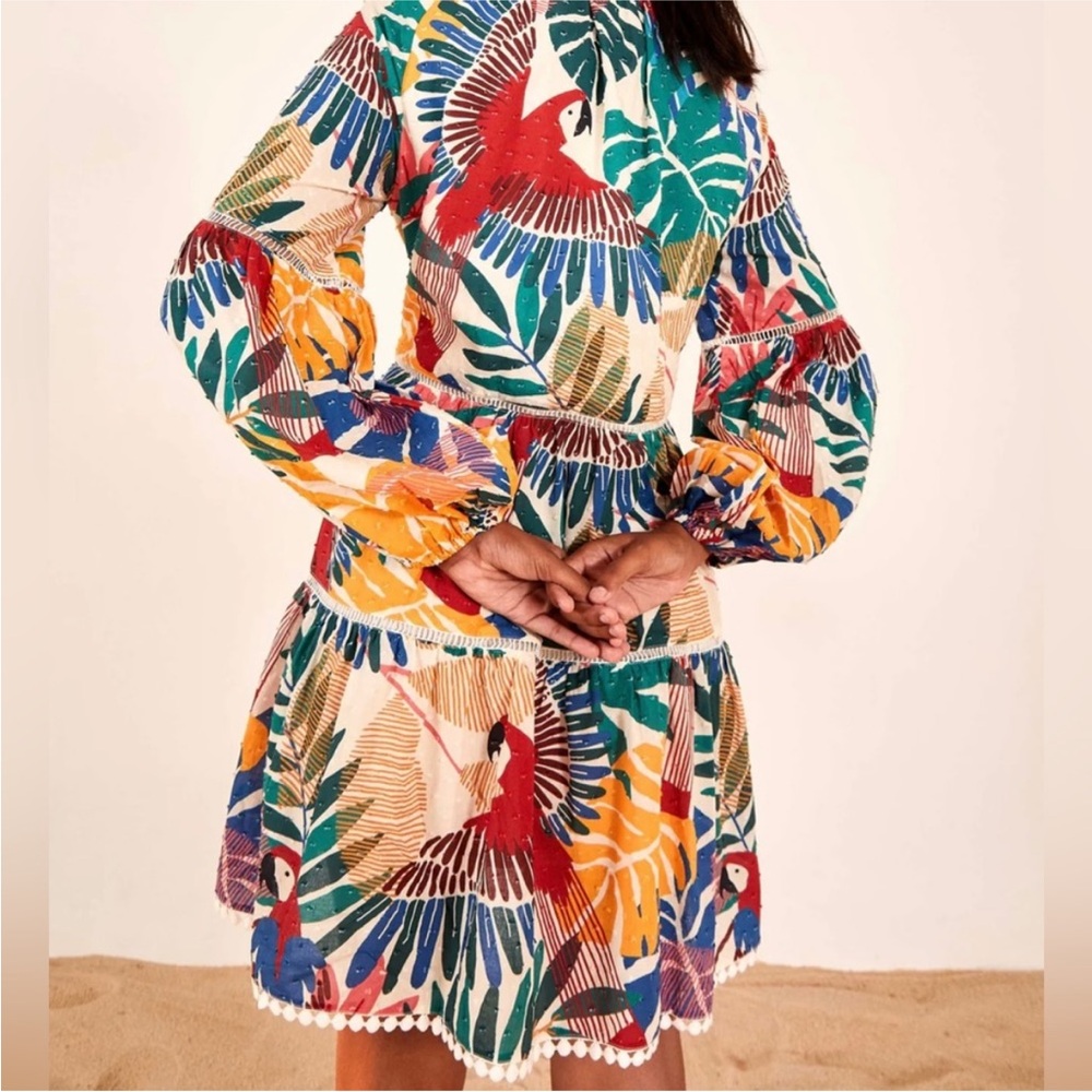 Farm Rio Macaw Mini Dress - Picture 2 of 8